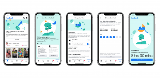 Facebook lansează Quiet Mode, opțiune care te ajută să-ți gestionezi notificările din aplicație