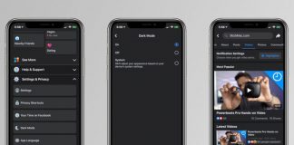 Facebook începe testarea noului dark mode