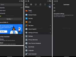 Noi capturi de ecran prezintă viitoare funcții pentru Facebook, inclusiv dark mode