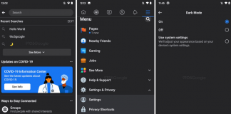 Noi capturi de ecran prezintă viitoare funcții pentru Facebook, inclusiv dark mode