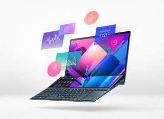 ASUS anunță cele mai noi laptopuri ZenBook cu două ecrane și introduce ScreenPad Plus ca mecanism de înclinare