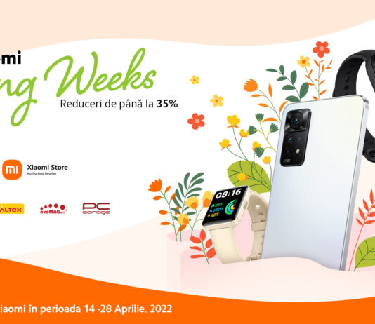 Xiaomi anunță reduceri de până la 35% la cele mai populare produse din România în cadrul Xiaomi Spring Weeks 2022