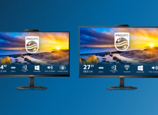 Noile monitoare Philips cu camere web de 5 MP sunt concepute pentru business și divertisment