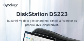 Synology anunță disponibilitatea modelului DS223, un NAS accesibil cu 2 bay-uri