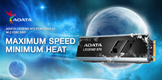 ADATA lansează SSD-ul PCIe Gen5 LEGEND 970