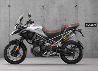 TRIUMPH MOTORCYCLES ANUNȚĂ NOUL SISTEM DE REDUCERE ACTIVĂ A PREÎNCĂRCĂRII PENTRU TIGER 1200