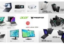 Produsele Acer Vero și dispozitivele de gaming Predator au primit distincții pentru design la Red Dot Awards 2024