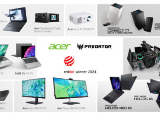 Produsele Acer Vero și dispozitivele de gaming Predator au primit distincții pentru design la Red Dot Awards 2024