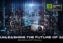 MSI prezintă noua generație de plăci grafice NVIDIA GeForce RTX 50 Series pentru era inteligenței artificiale