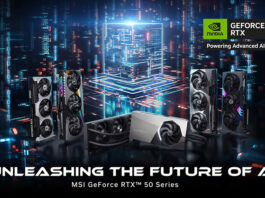 MSI prezintă noua generație de plăci grafice NVIDIA GeForce RTX 50 Series pentru era inteligenței artificiale