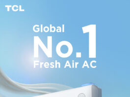 TCL, desemnată marca nr. 1 mondială de aparate de aer condiționat Fresh Air