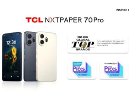 TCL NXTPAPER 70 Pro este distins cu Gold Award pentru tehnologia de afișare cu protecție pentru ochi