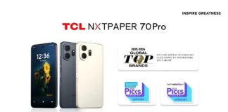 TCL NXTPAPER 70 Pro este distins cu Gold Award pentru tehnologia de afișare cu protecție pentru ochi